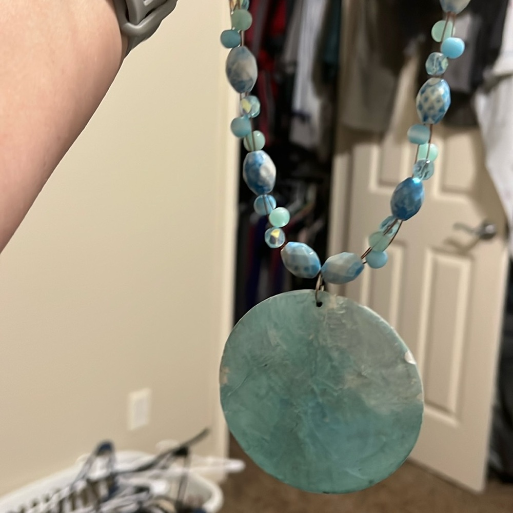 Unbranded Beautiful blue necklace. Handmade from Florida. Unique piece.